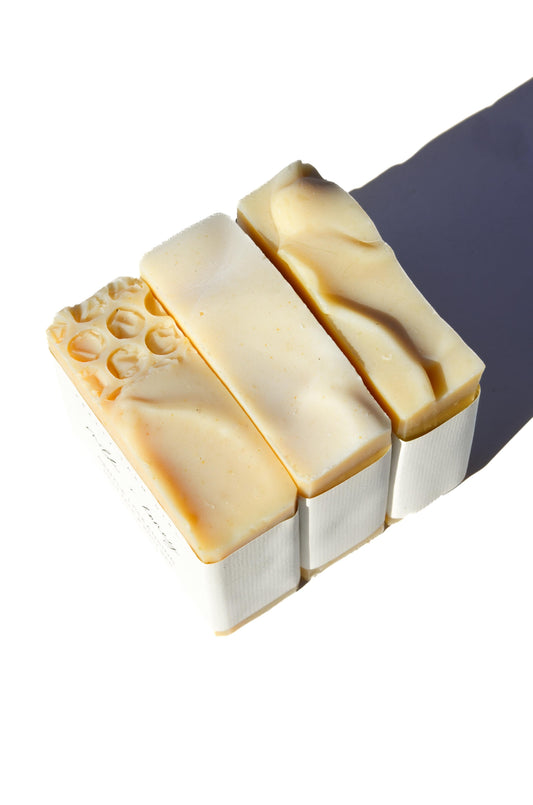 Fragrance Free Handmade Goat Milk Soap Bar Trio