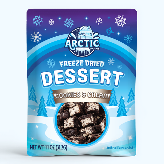 Freeze Dried Cookies & Cream Desert Ice Cream Bar Bites