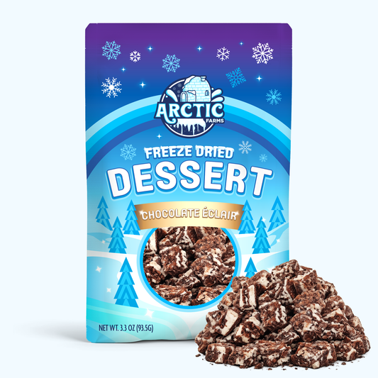 Freeze Dried Chocolate Éclair Desert Ice Cream Bar Bites