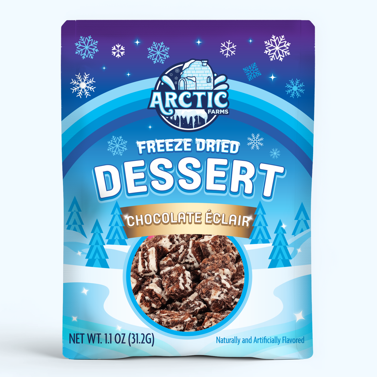 Freeze Dried Chocolate Ăclair Desert Ice Cream Bar Bites