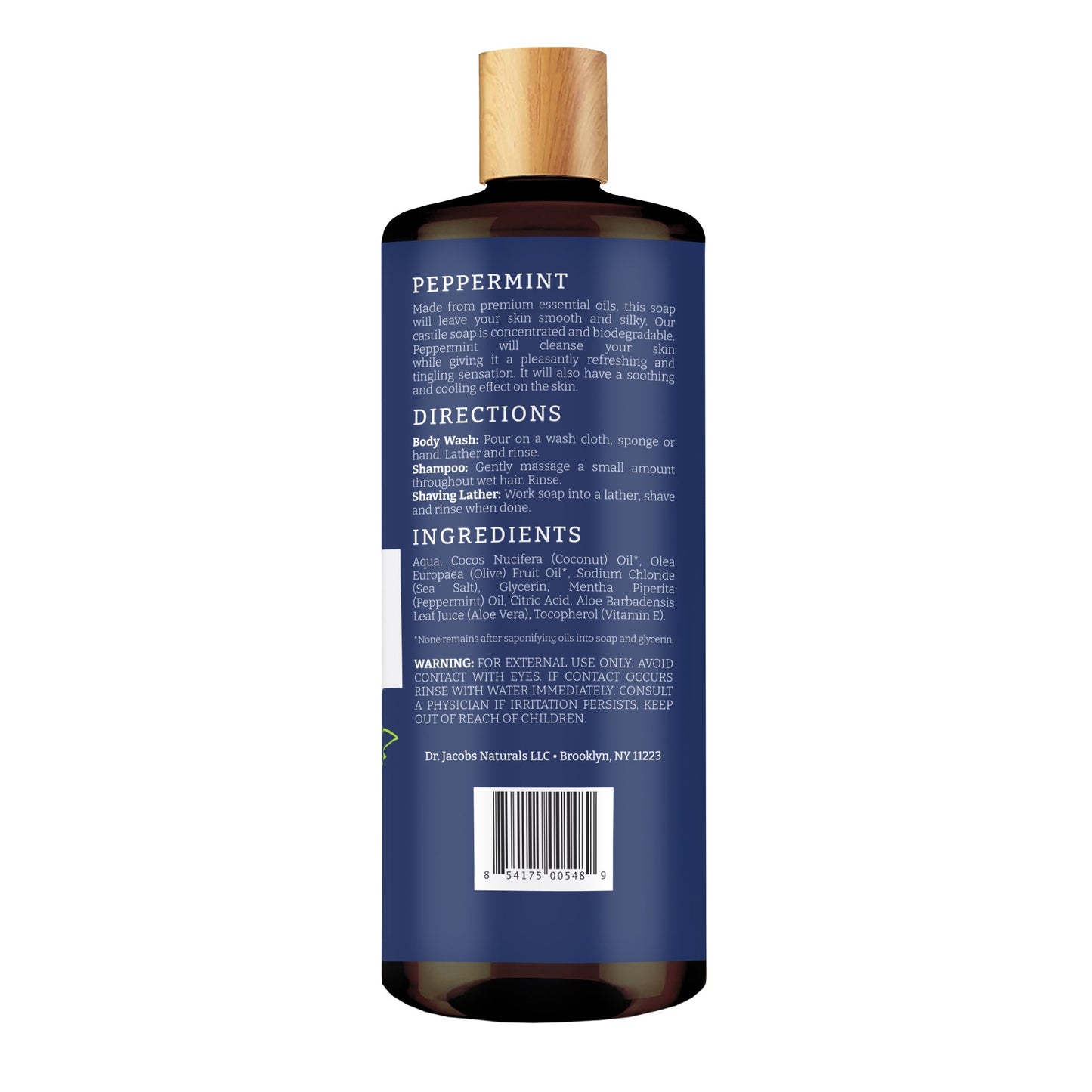 Peppermint Castile Body Wash