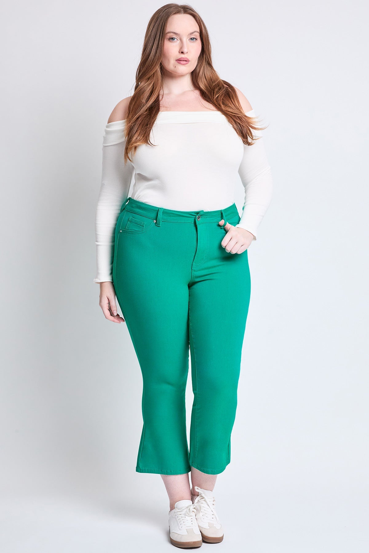 Hyperstretch Cropped Kick Flare Pants