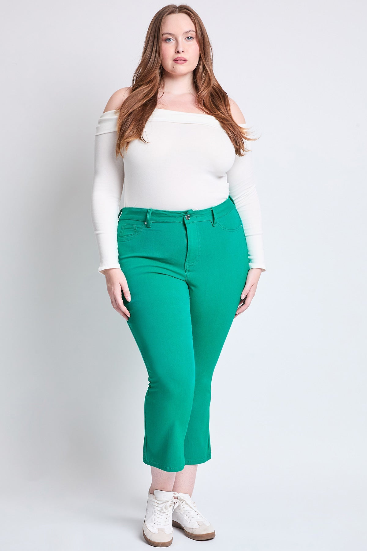 Hyperstretch Cropped Kick Flare Pants