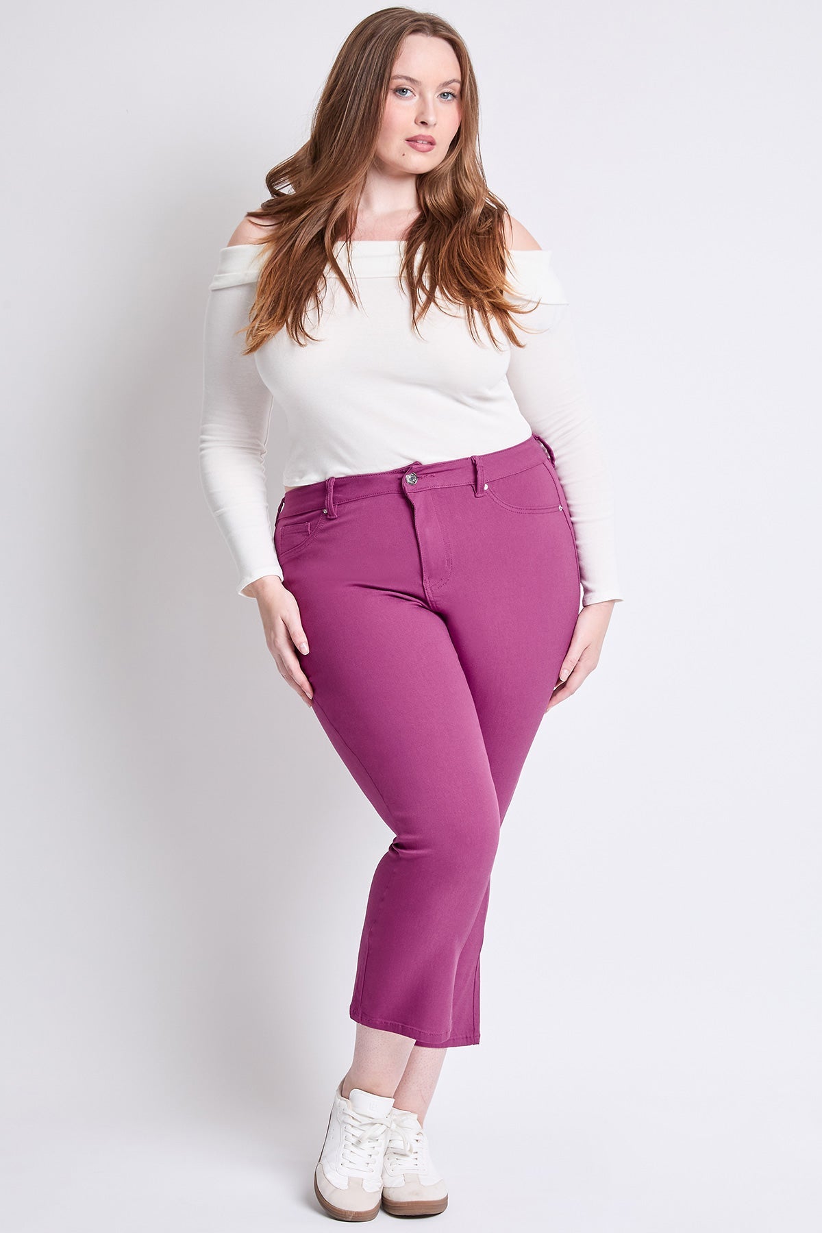 Hyperstretch Cropped Kick Flare Pants