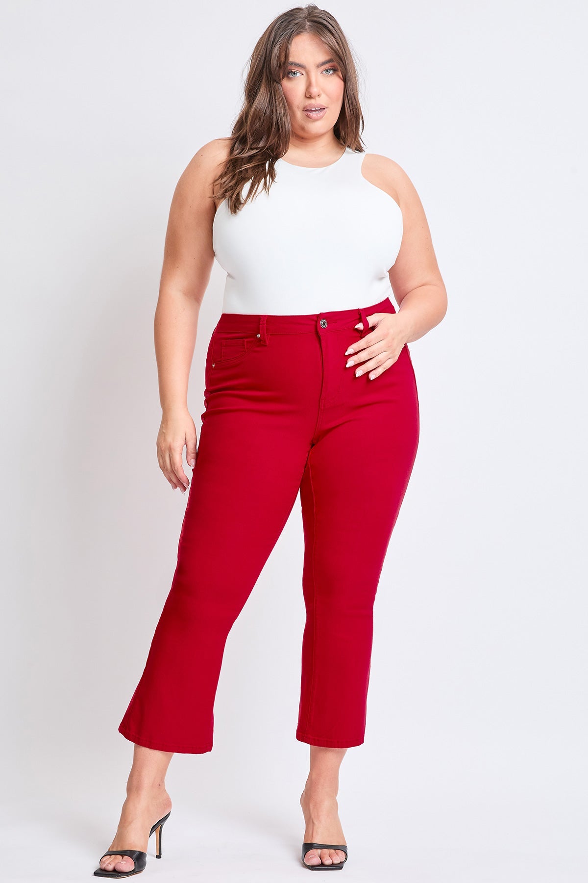 Hyperstretch Cropped Kick Flare Pants