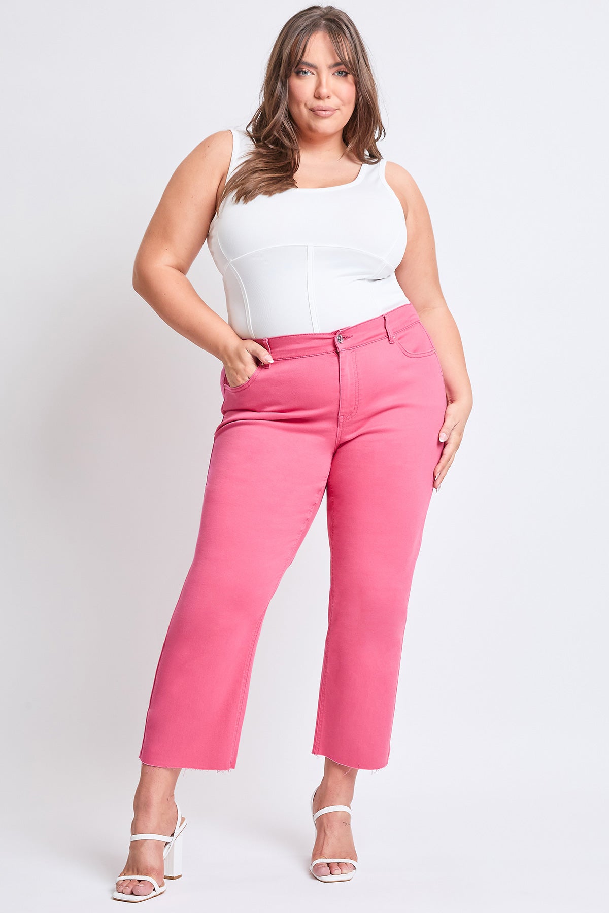 Hyperstretch Cropped Wide Leg Pants
