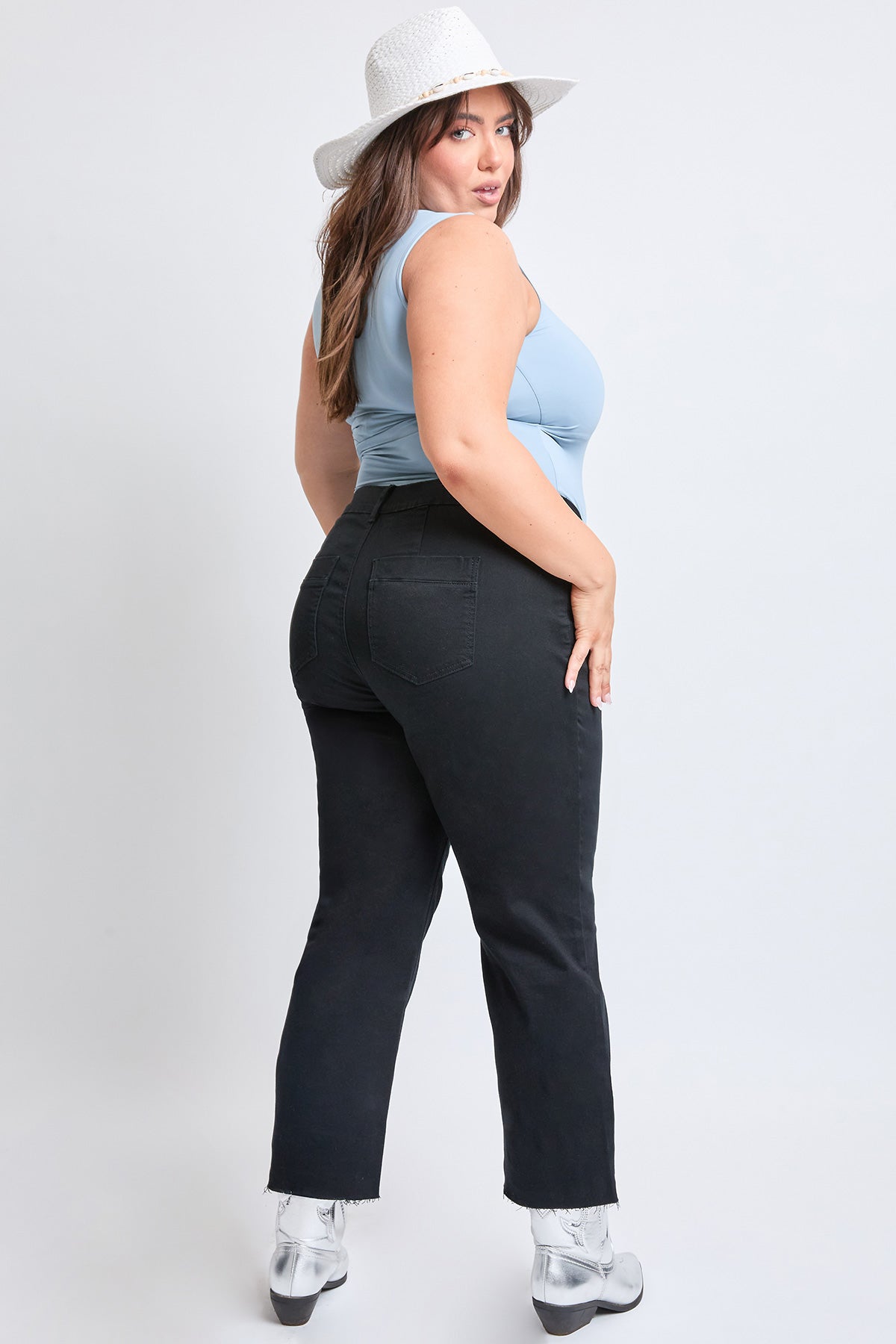 Hyperstretch Cropped Wide Leg Pants