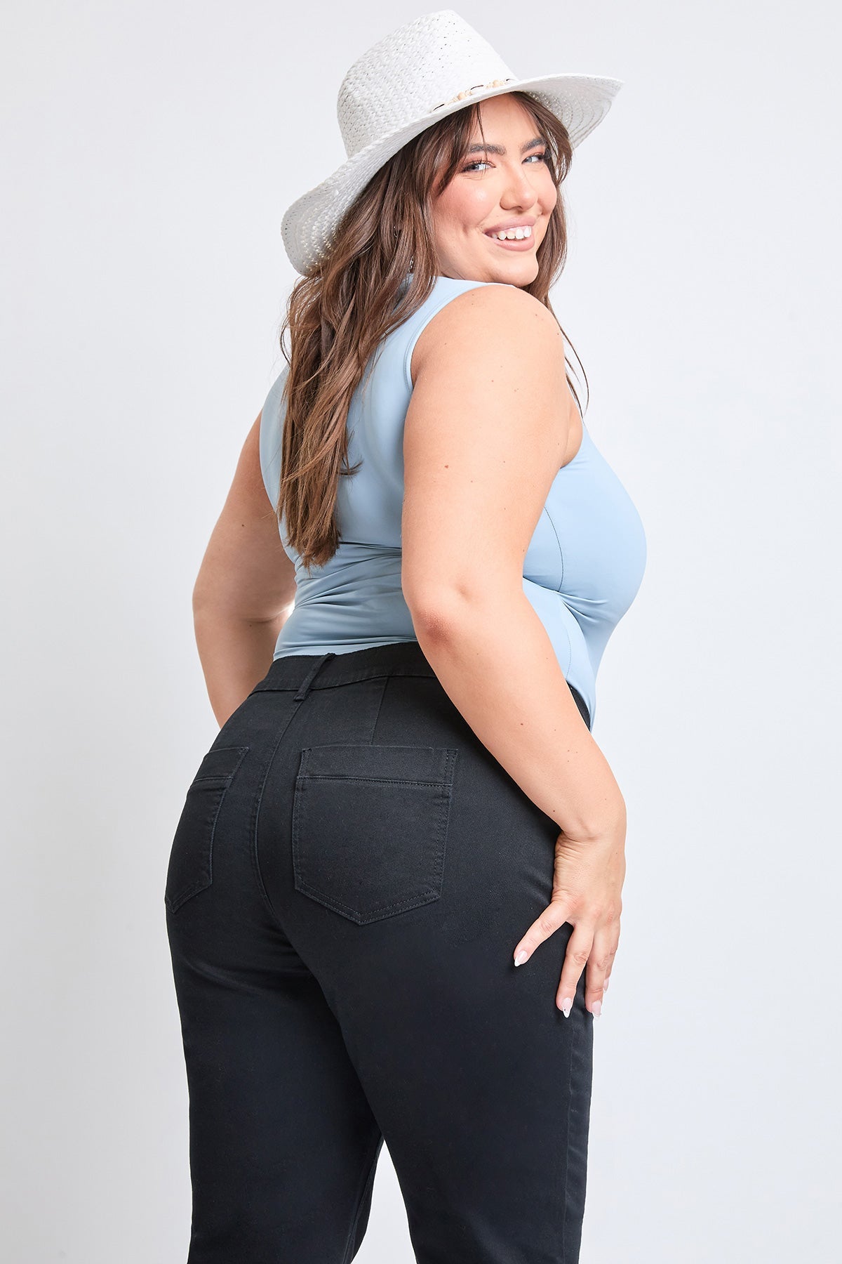 Hyperstretch Cropped Wide Leg Pants