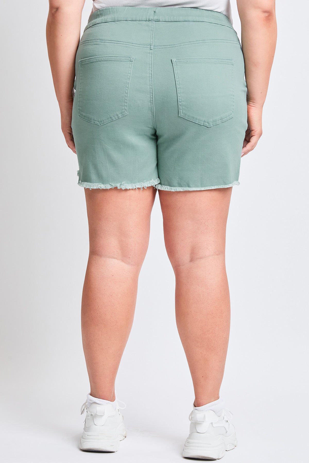 Frayed Hem Pull-on Shorts