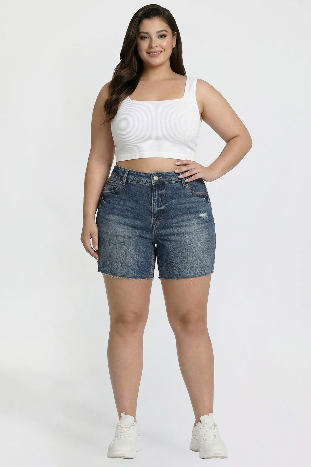 Luxe Long Short with Raw Hem