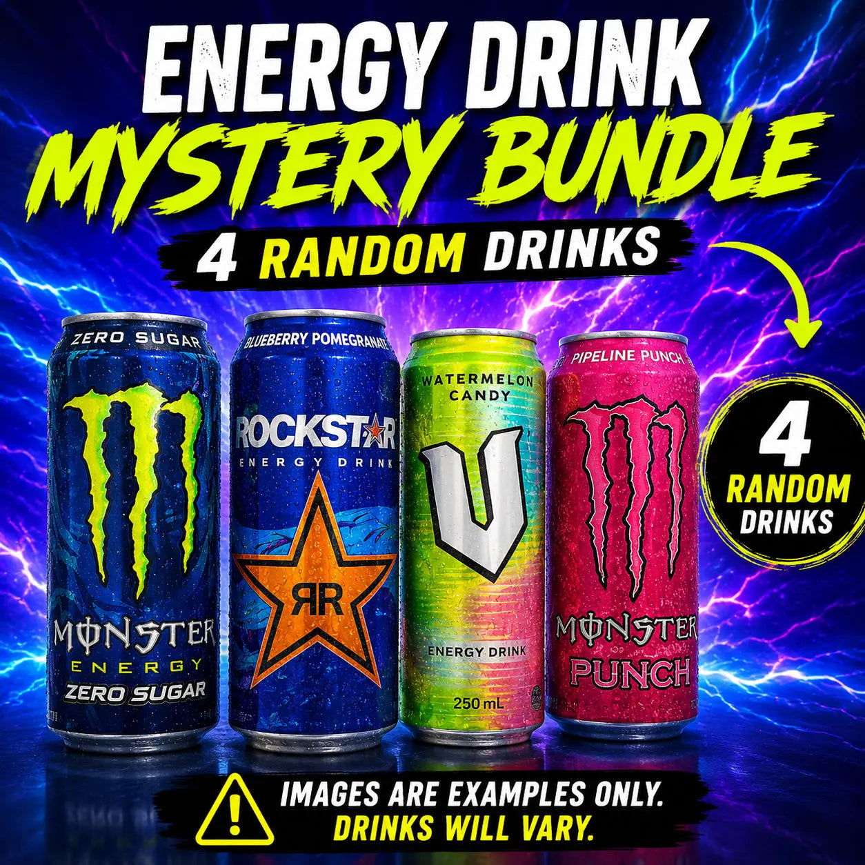 Energy Drink Mystery Box – Random Assortment of Imported & Limited Edition Energy Drinks