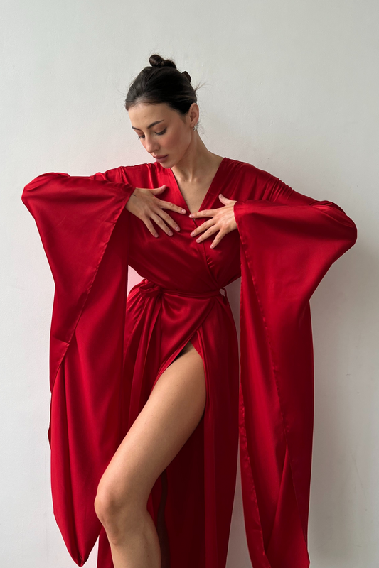 Flames Kimono Robe