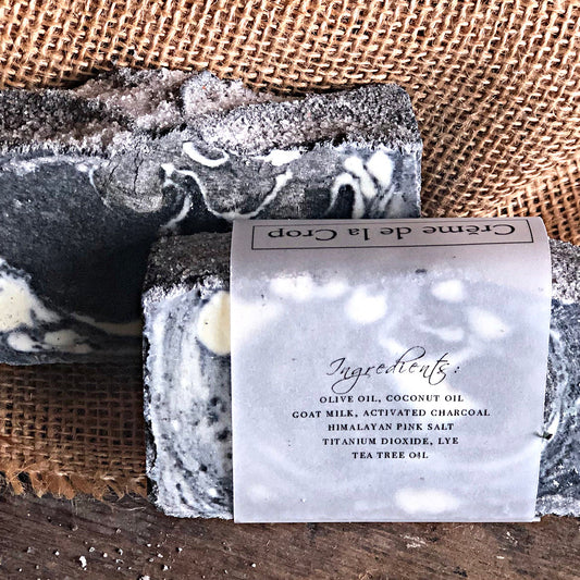 Goats Milk Soap - Tea Tree & Charcoal (Exfoliating)