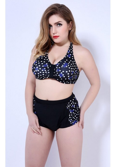 Polka Dot High Waist Swimwear