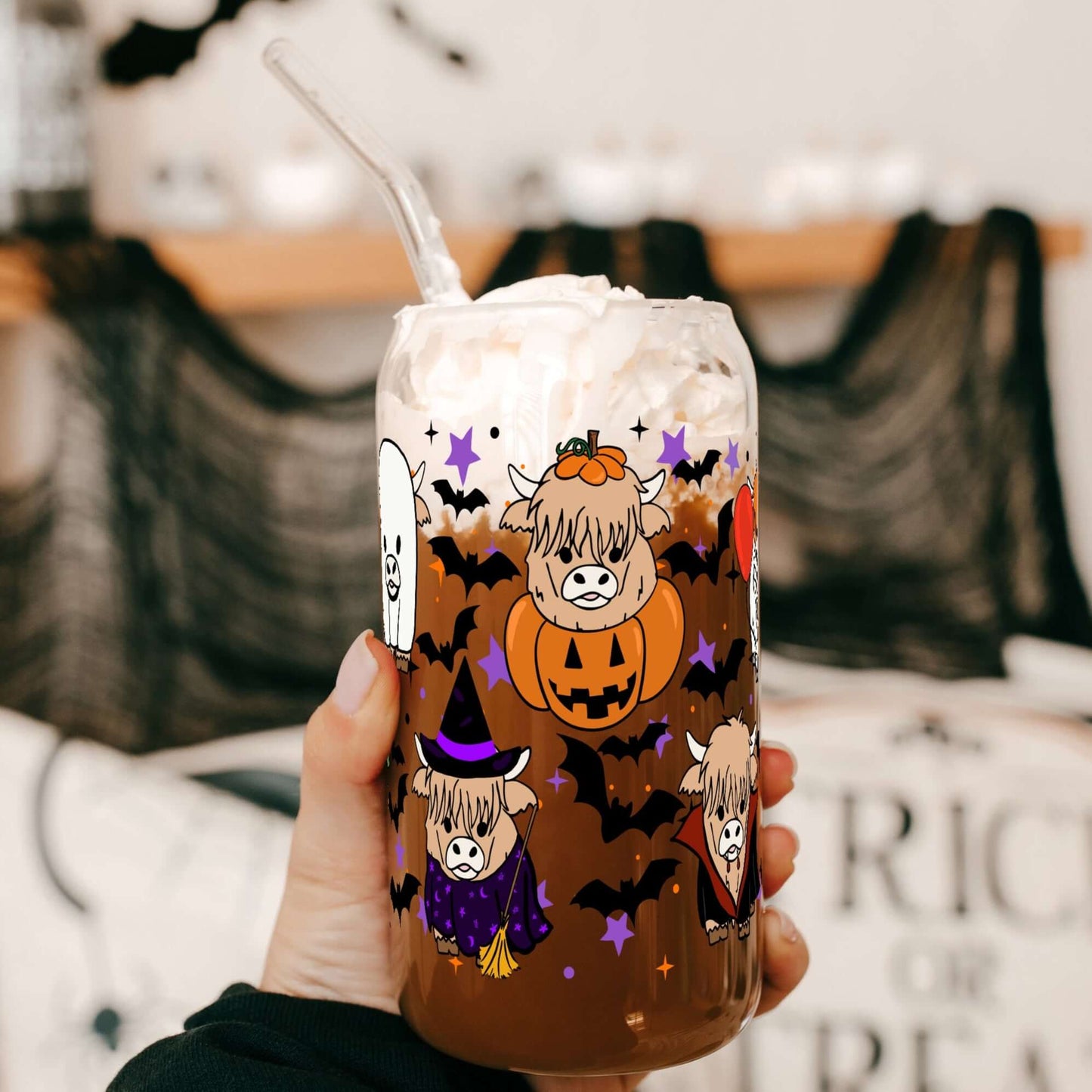 Highland Horror Cup With Lid and Straw