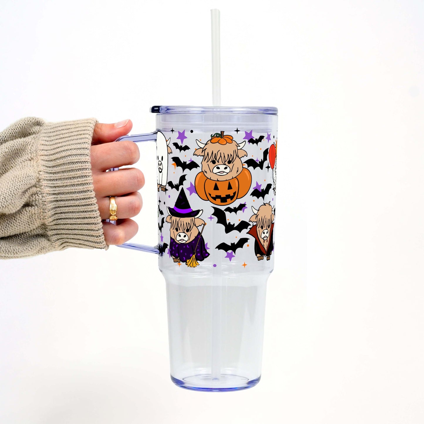 Highland Horror Tumbler with Lid and Straw