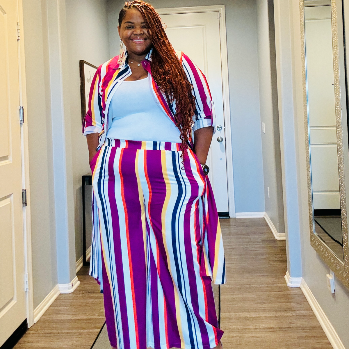 Maxi Cardigan Wide Leg Maxi Set