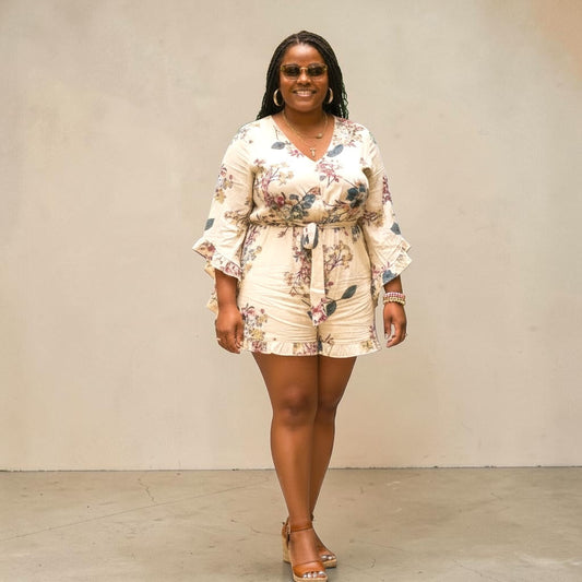 Playful Floral Romper