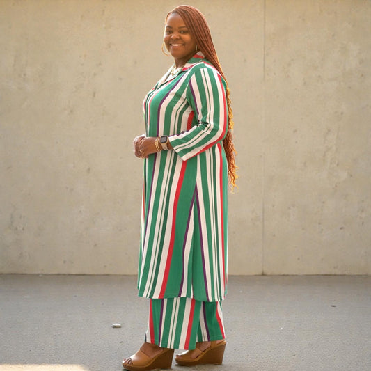Maxi Cardigan Wide Leg Maxi Set