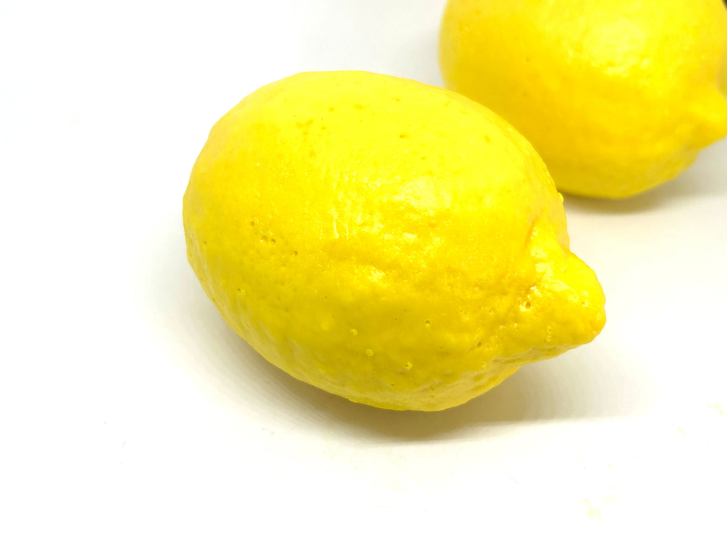 Lemon-shaped Soap, Goat Milk Based