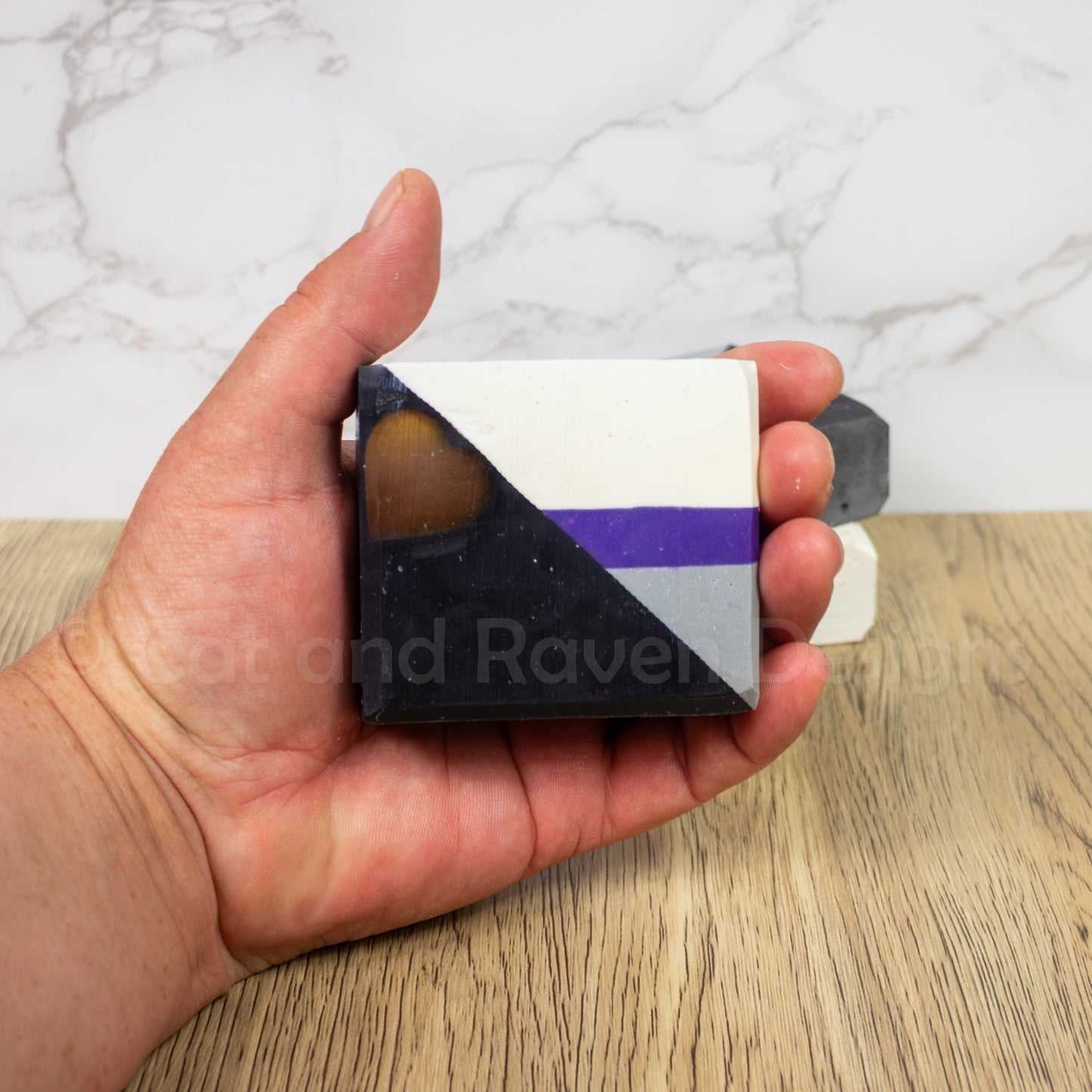 Demi-Deity (demisexual pride flag) soap