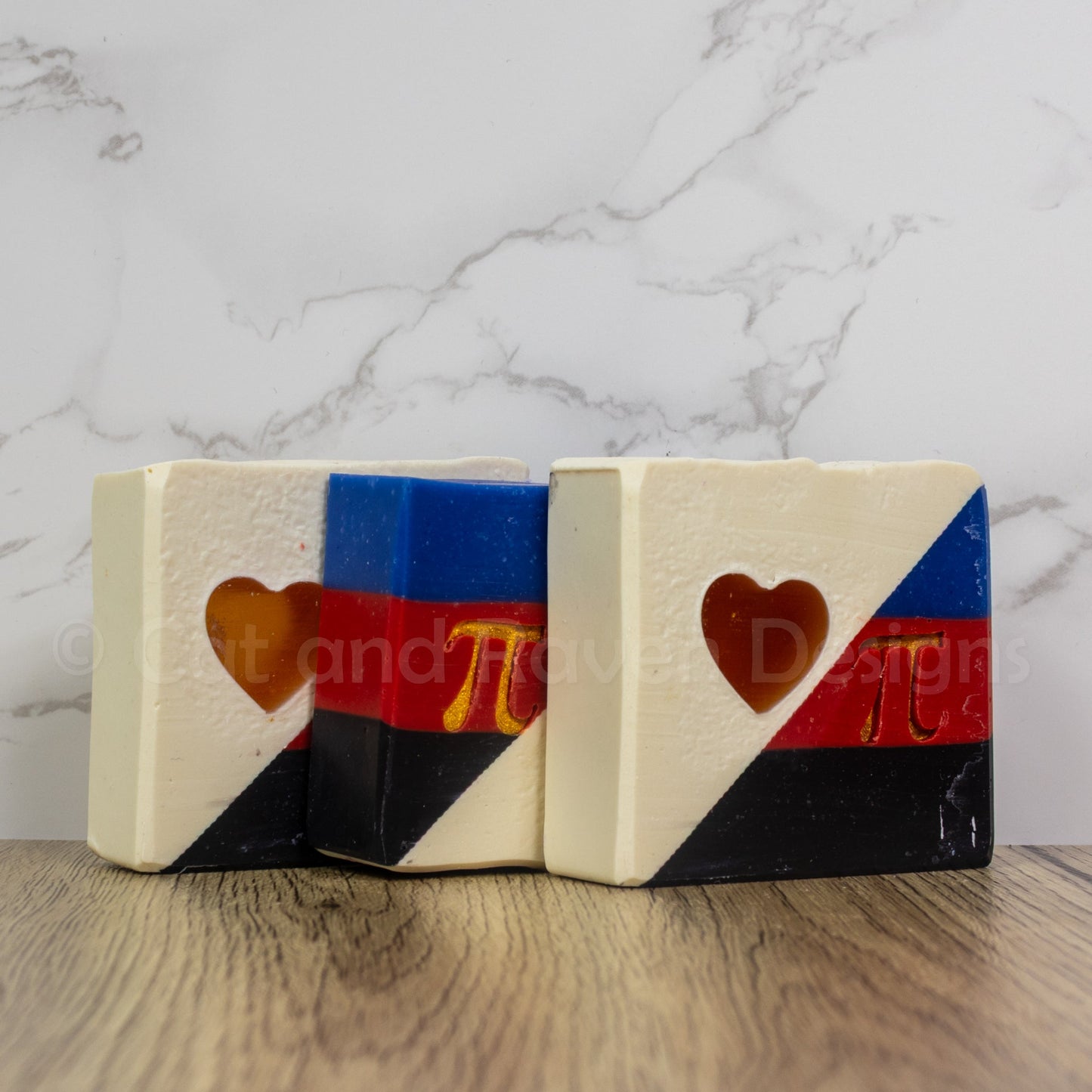 Polyglamorous (polyamory pride flag) soap