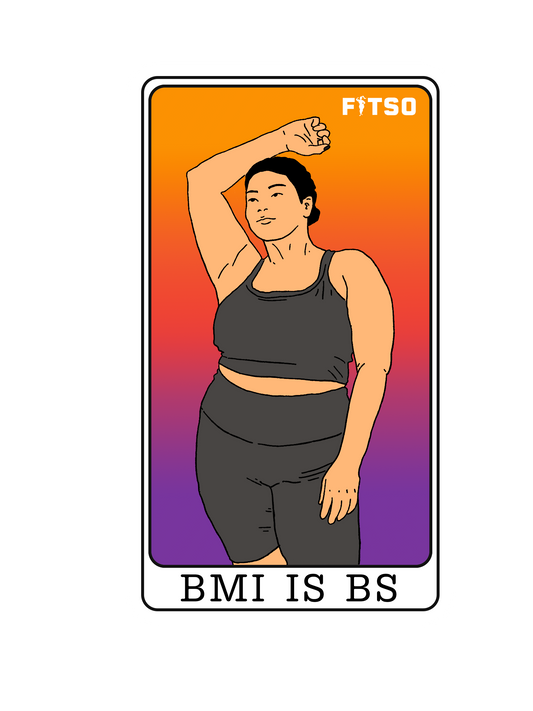 "BMI is BS" Sticker