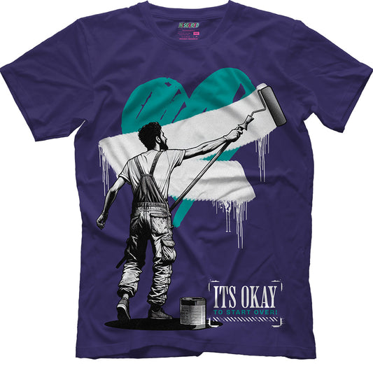 It's Okay To Start Over (Air Jordan 5 Grape) T-Shirt