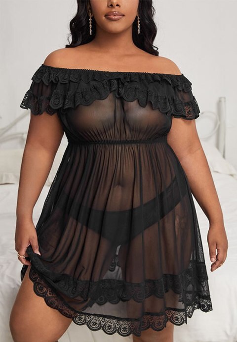 In For A Treat Mesh Babydoll