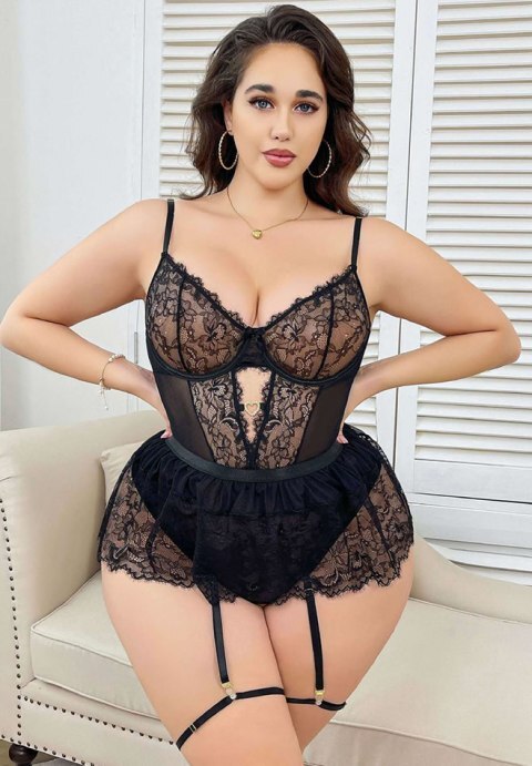 Plus Size Elegant Lace Sexy Teddy