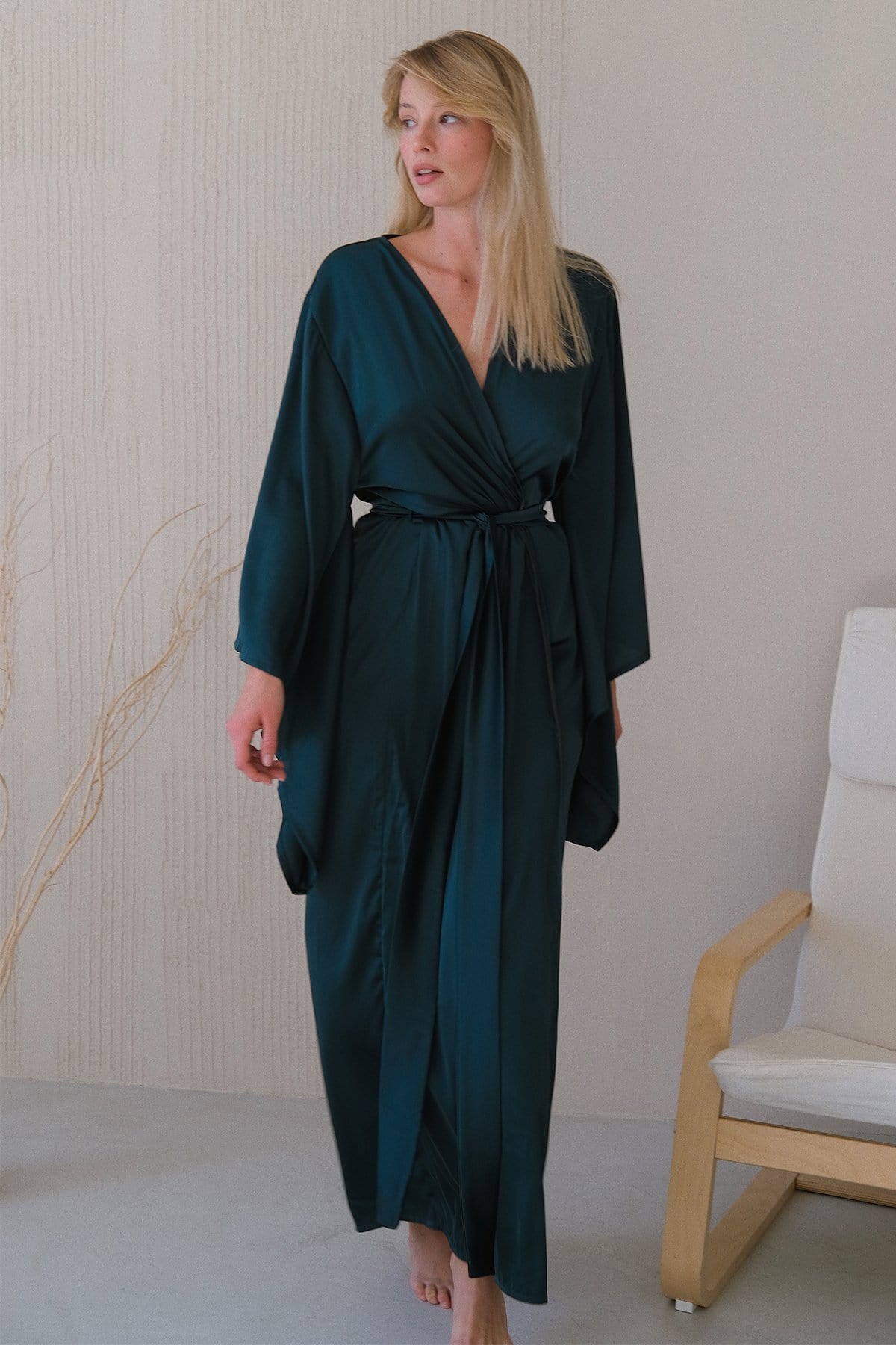 Kimono Sleeves Long Robe