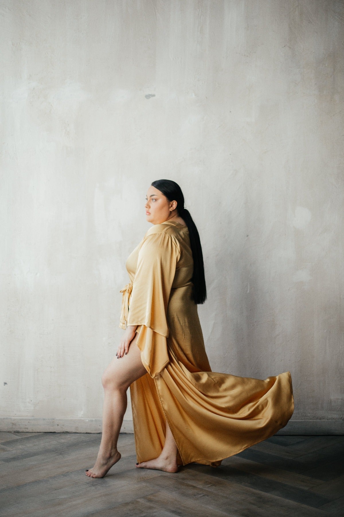 Kimono Sleeves Long Robe