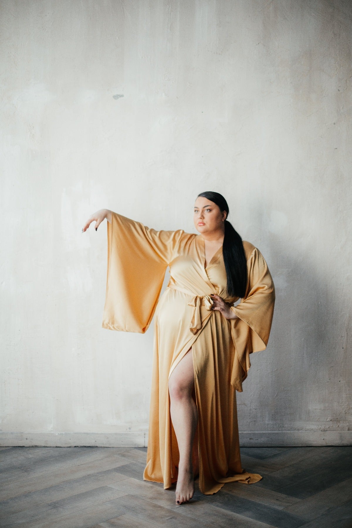 Kimono Sleeves Long Robe