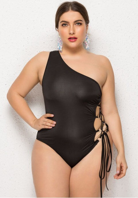 One Shoulder One Piece Swimsuit