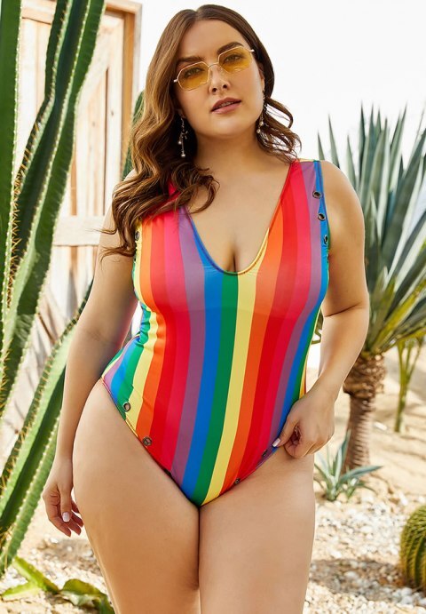Right On Rainbow One Piece Swimsuit