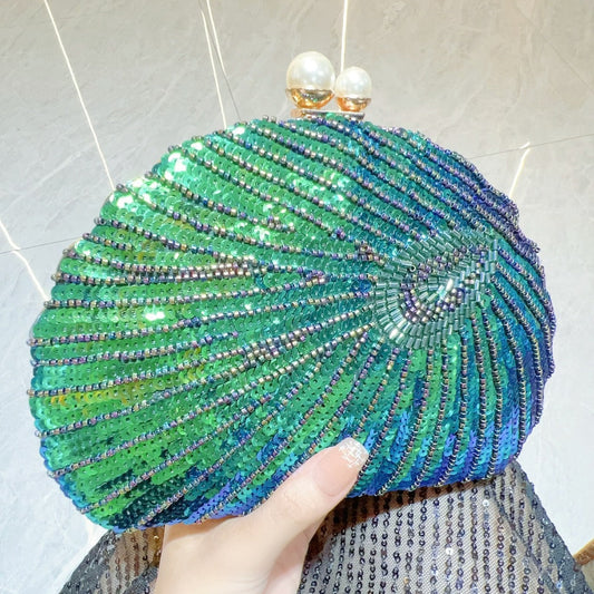Elegant Retro Craft Beaded Evening Bag