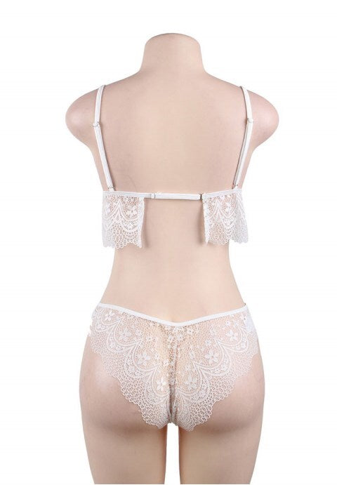Black Lace Temptation 2pcs Bralette Lingerie Set
