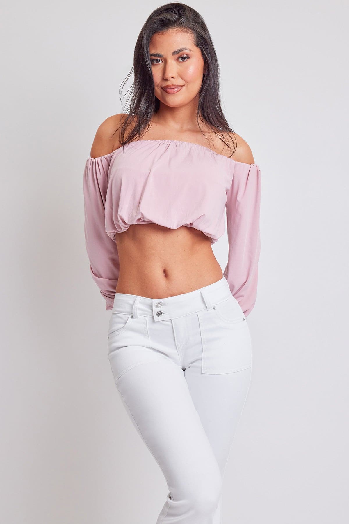 Flare Flap Back Pocket Jeans