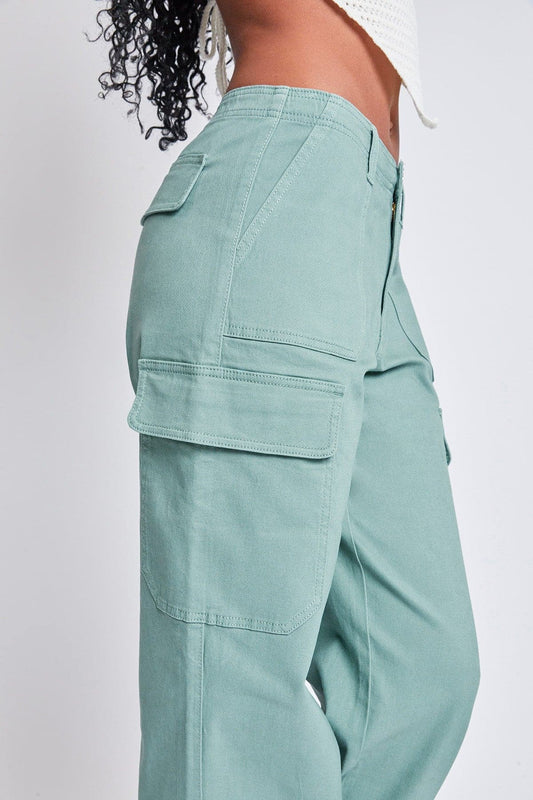 High Rise Straight Leg Cargo Pants