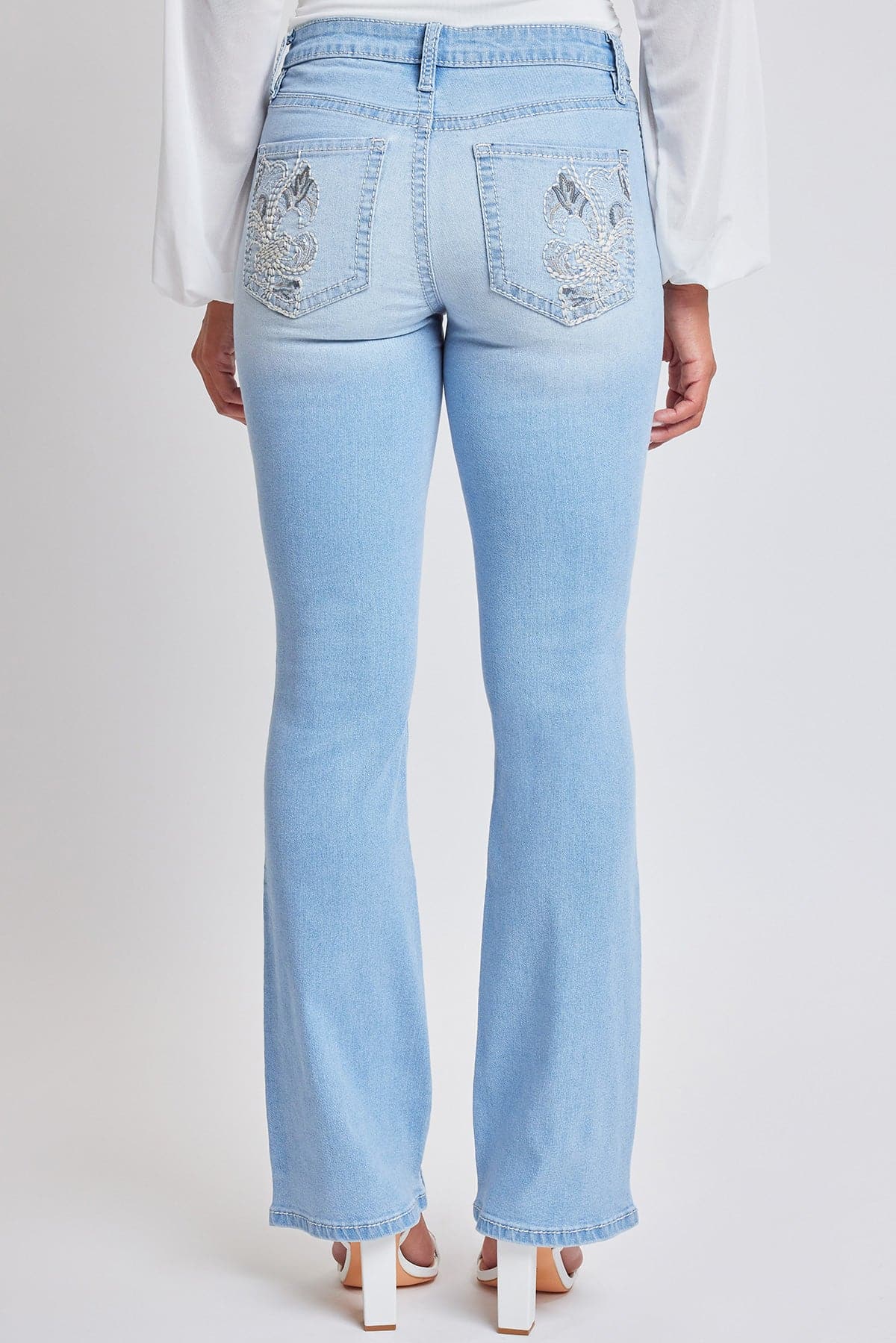 Heavy Stitch Mid Rise Bootcut w/ Embroidery