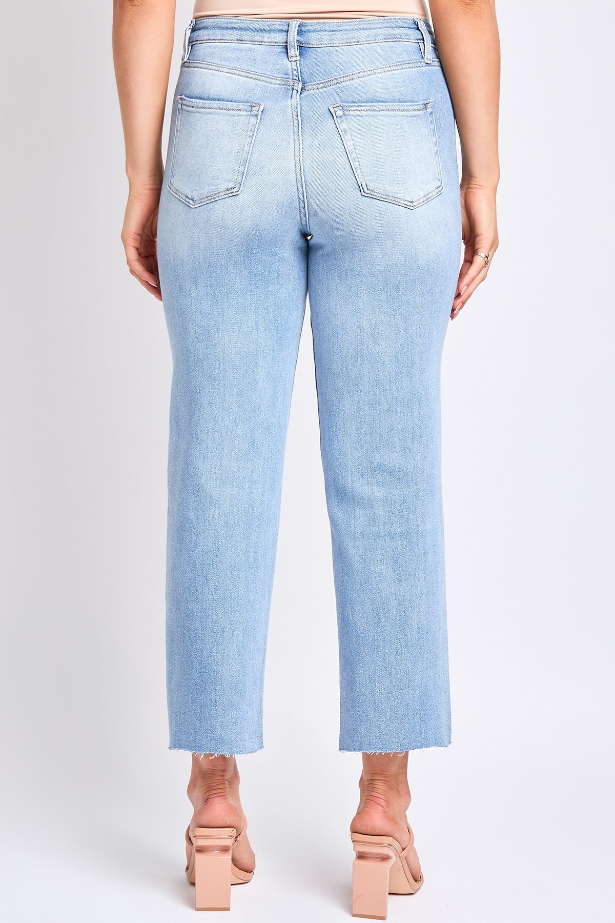 Luxe Cropped Straight Leg Jeans