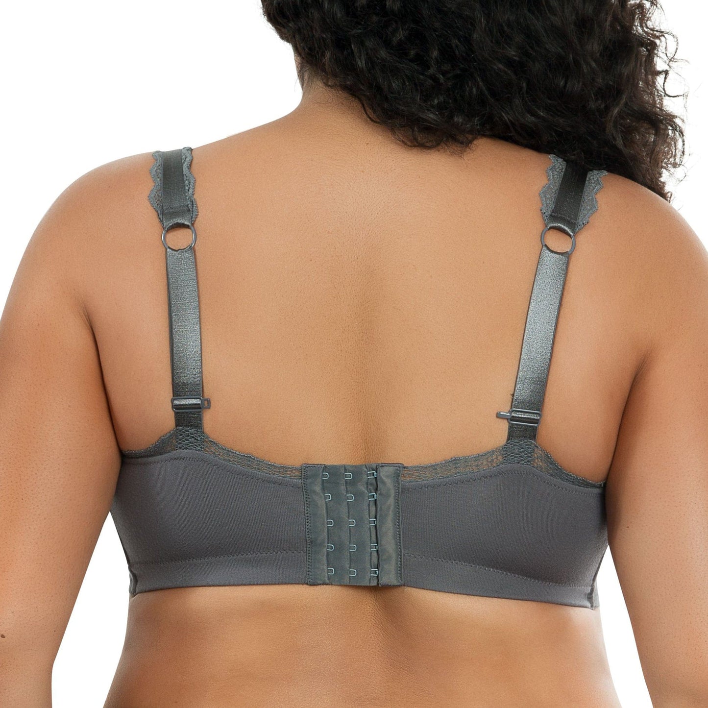 Dalis Full Busted and Curvy Wire Free Bralette - Charcoal