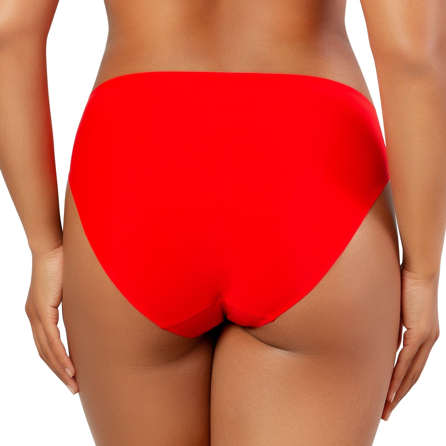 Bonded French Cut Body Smoothing Panties with No Visible Panty Lines - Racing Red