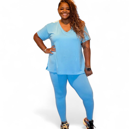 Microfiber Top & Leggings 2pc Set