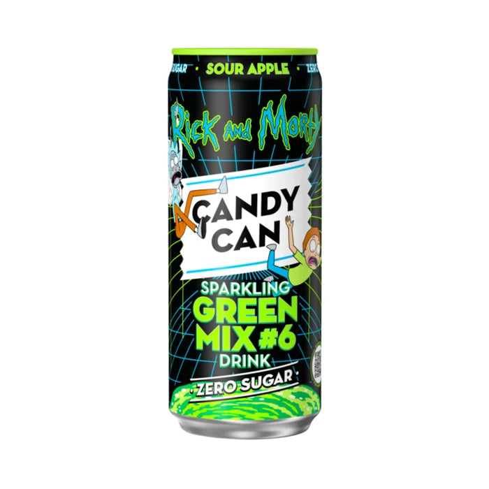 Rick and Morty Sparkling Green Mix #6 - Sour Apple Zero Sugar (330ml) (Netherlands)