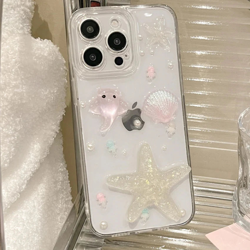 Cute Ocean Clear iPhone Case