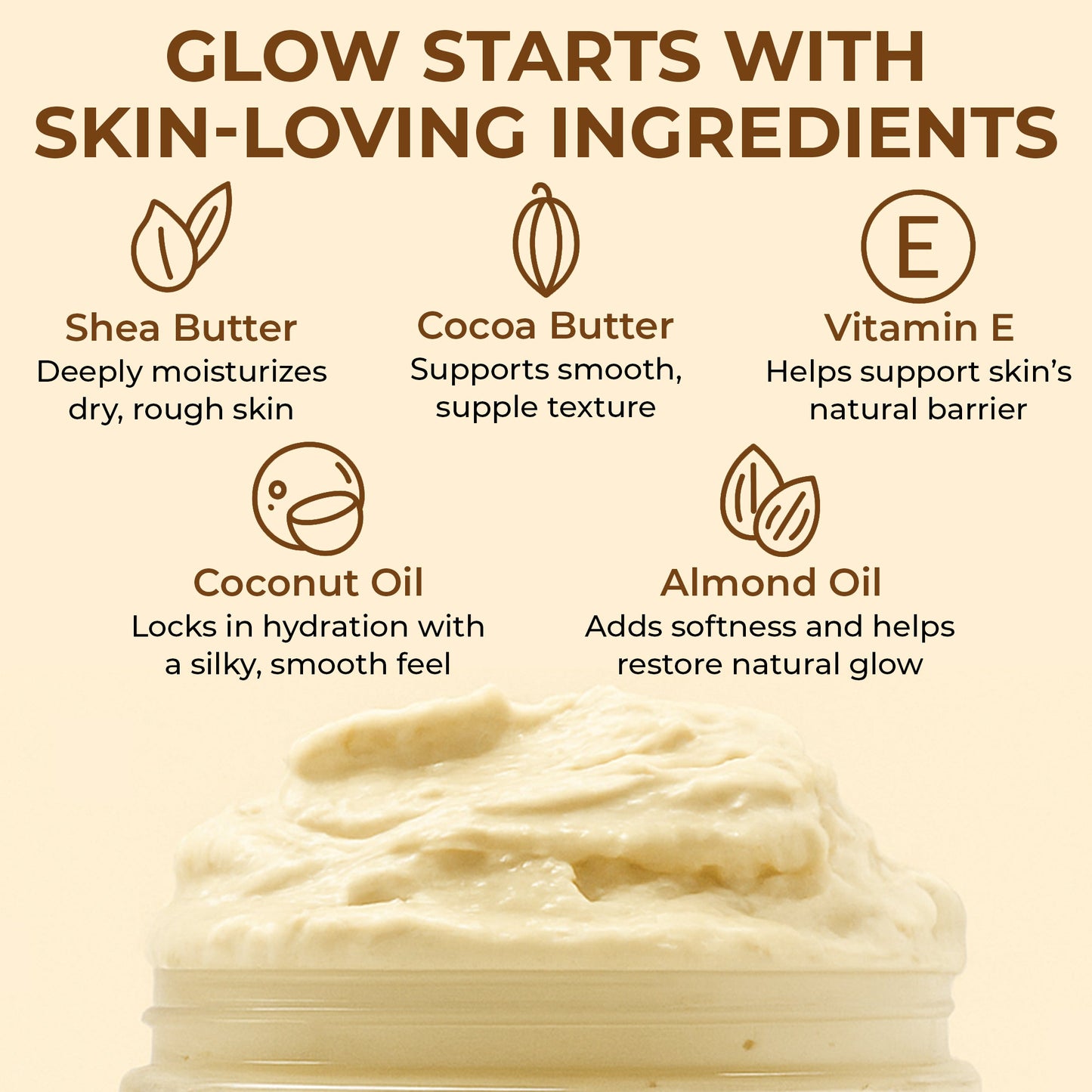 Soft Almond Whipped Shea Soufflé