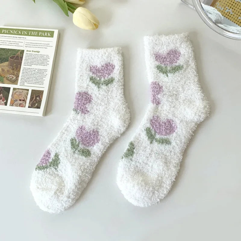 Soft Plush Sleeping Socks