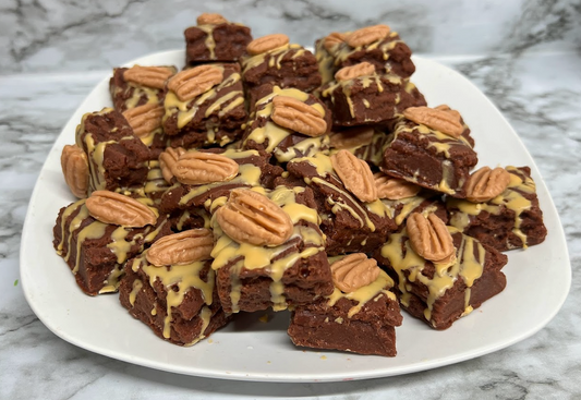 TURTLE BROWNIE BITES Wax Melts | Brownies, Pecans & Pralines scented | 6 oz