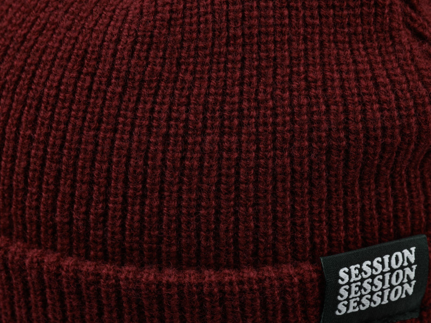 Merino Wool Beanie, Maroon